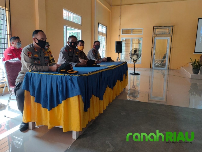 Kapolres Pelalawan hadiri Pelatihan Sosialisasi Peningkatan Masyarakat Dalkarhutla